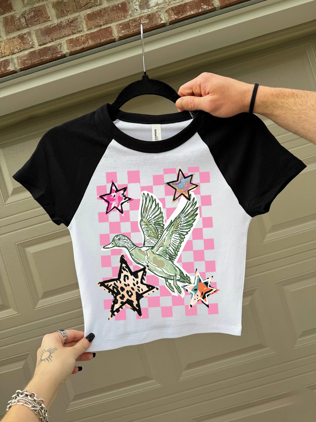 Pink Skies & Duck Vibes Baby Tee
