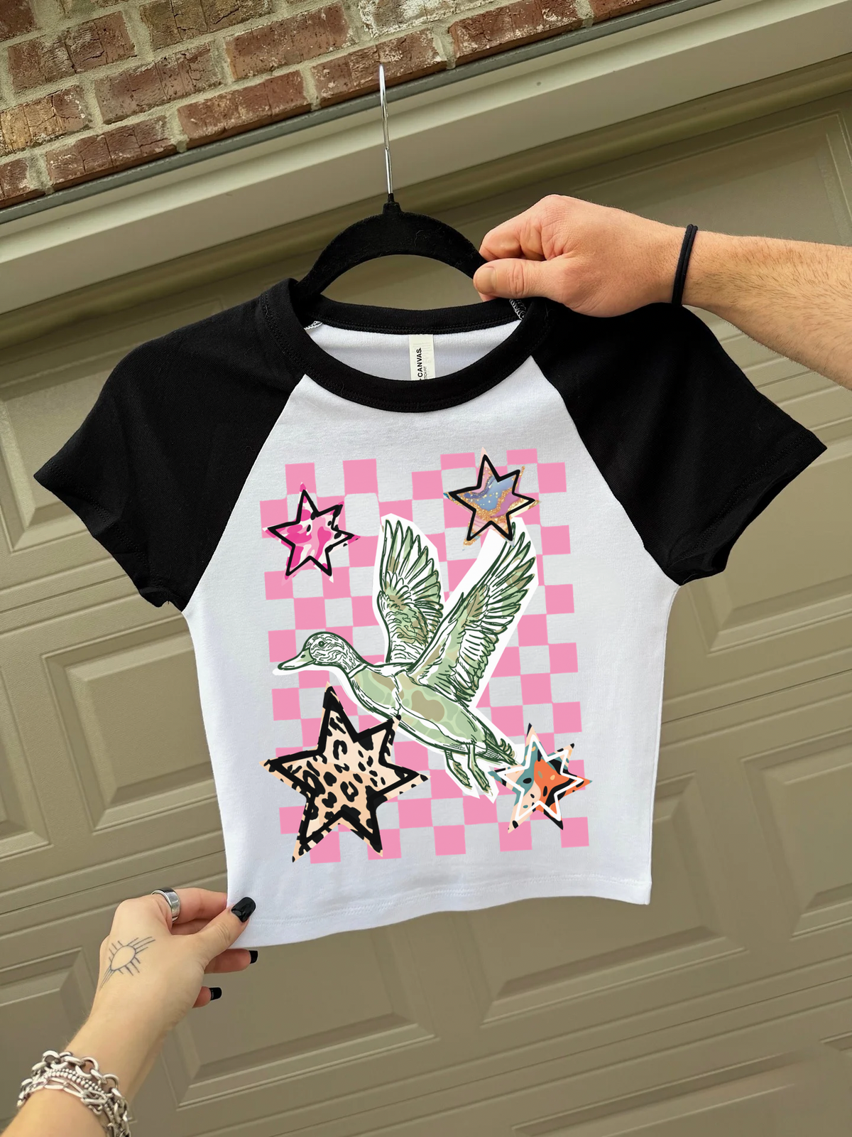 Pink Skies & Duck Vibes Baby Tee