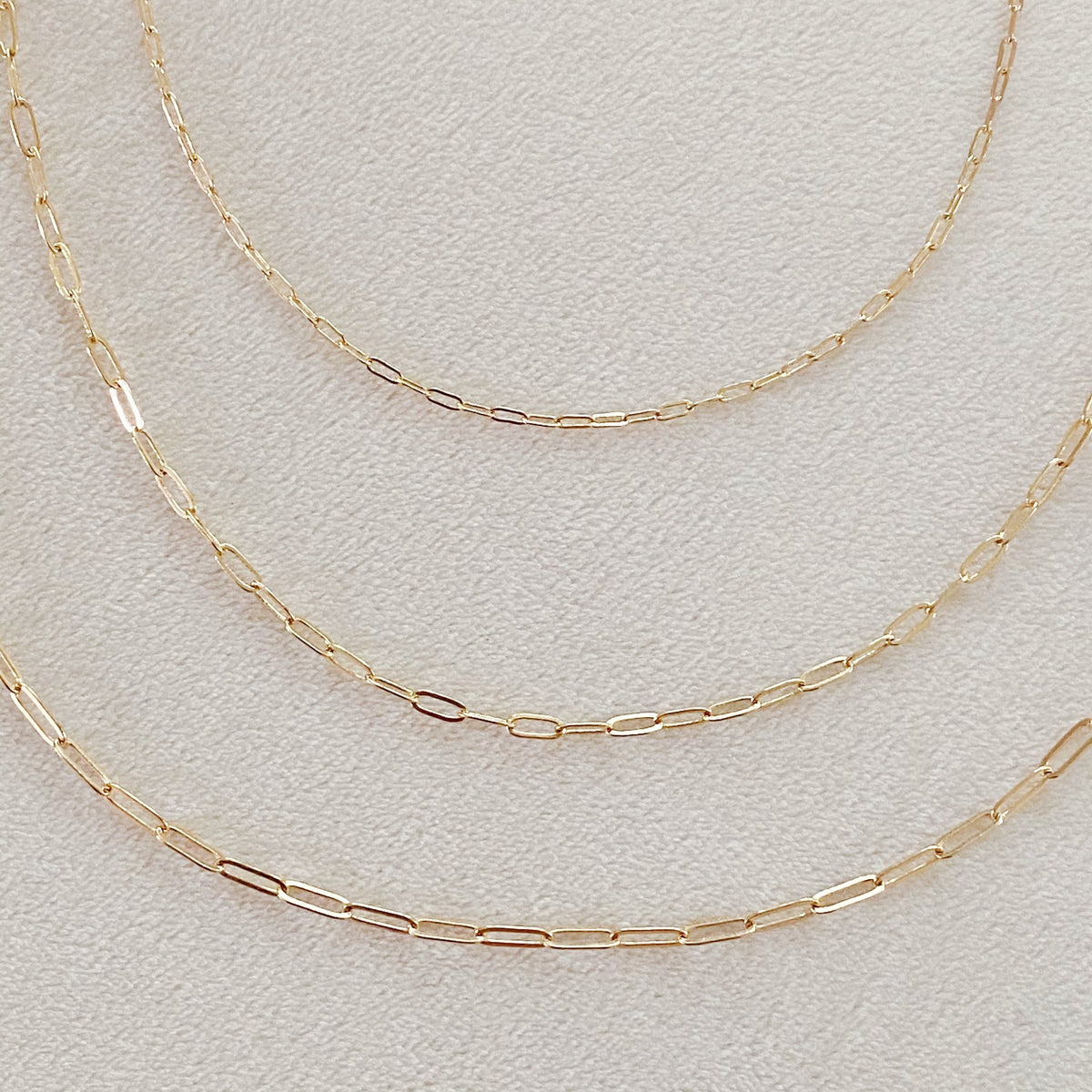 Triple The Fun Chain Link Necklace