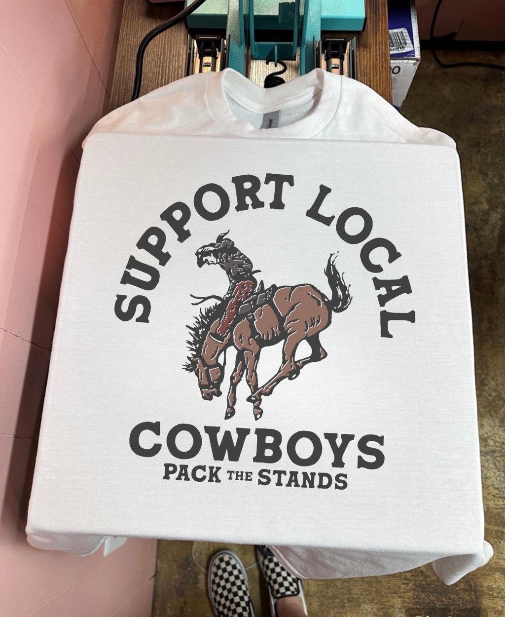 Support Local Cowboys TEE or CREW