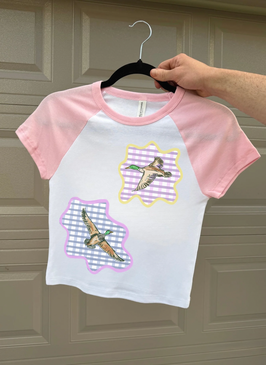 Gingham Mallards Baby Tee