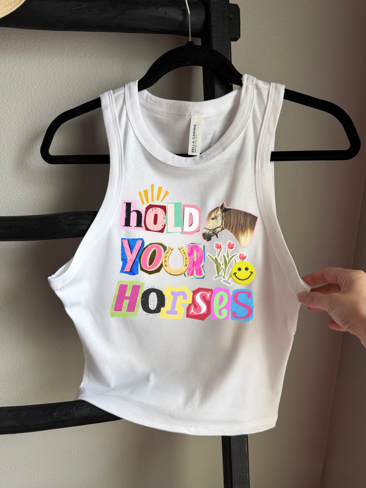 Hold Your Horses Cropped Tank