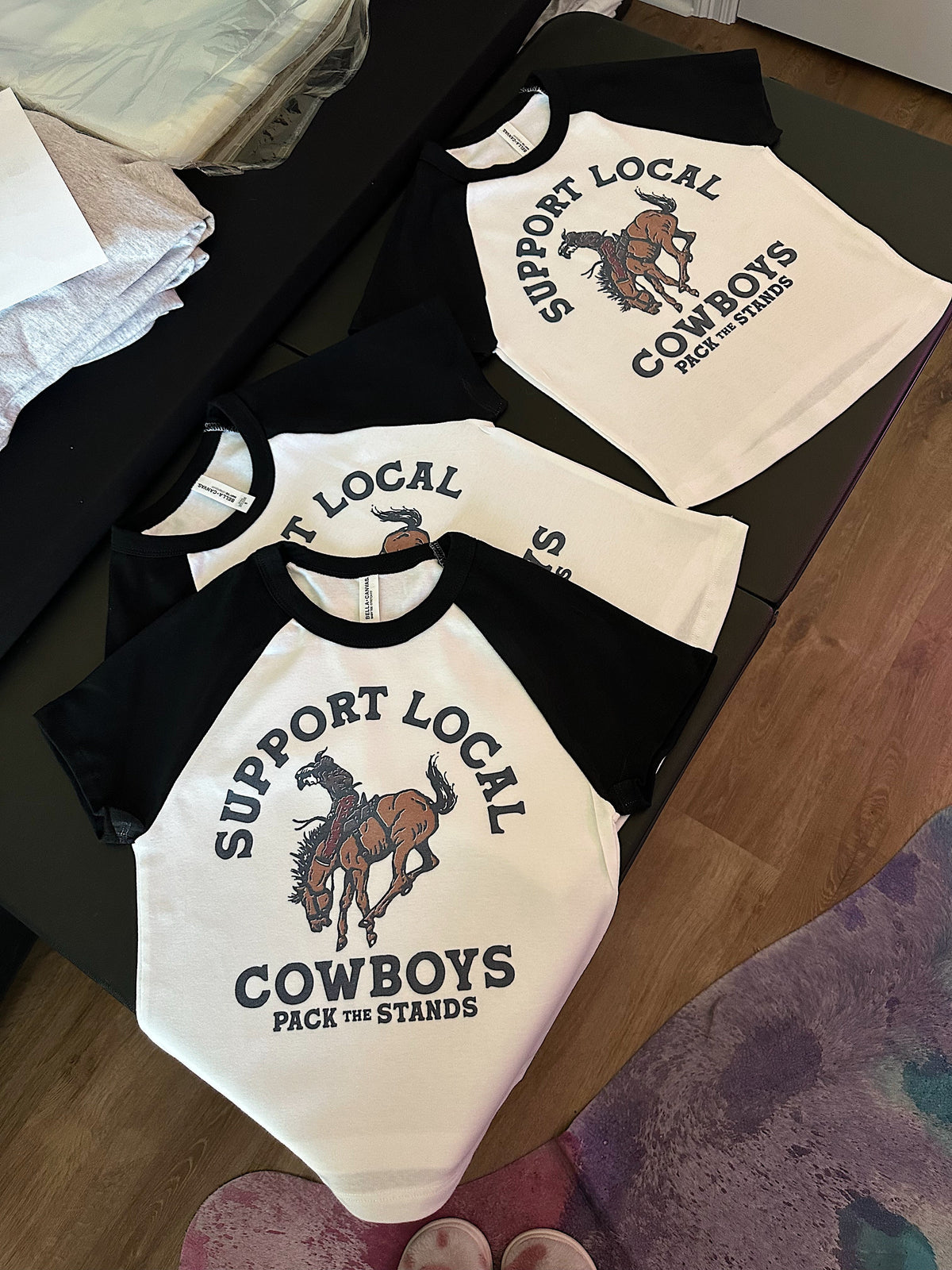 Support Local Cowboys Baby Tee