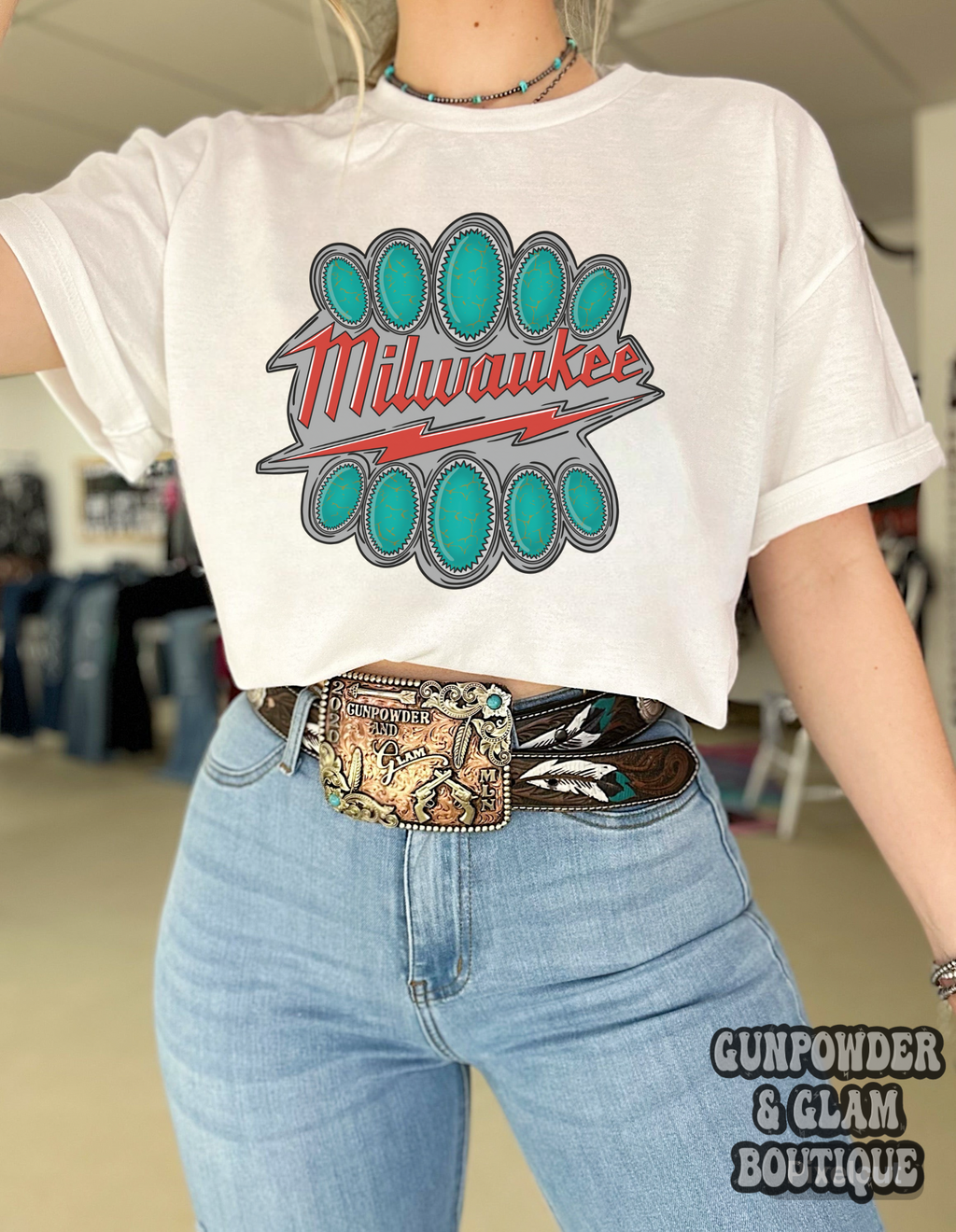 Western Milwaukee Tee or Crewneck