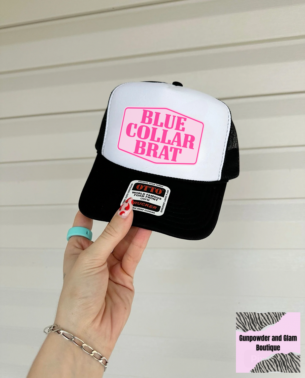 Blue Collar Brat Trucker Hat (Multiple Color Options)