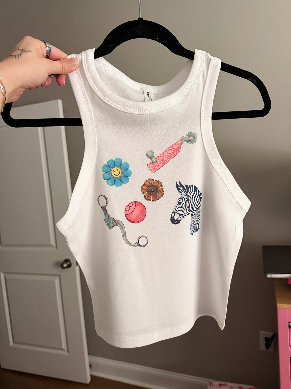 Cowgirl Trinkets Cropped Tank