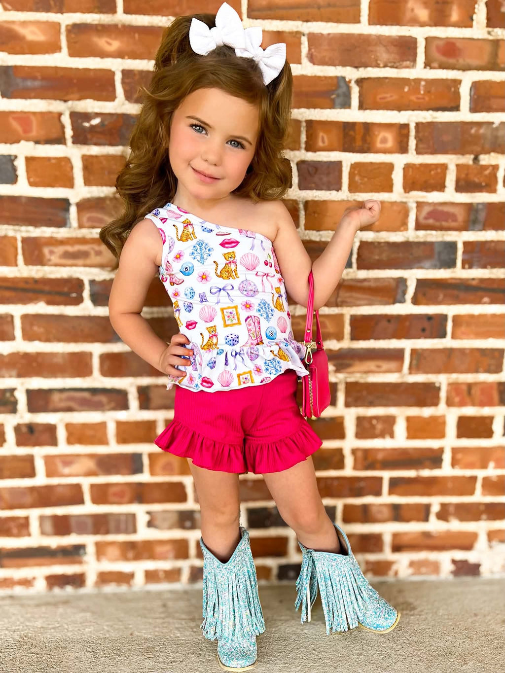 Cosmic Cowgirl One Shoulder Top