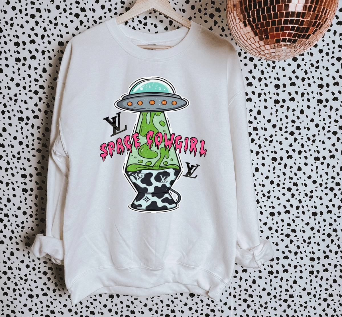 Space Cowgirl TEE or CREWNECK