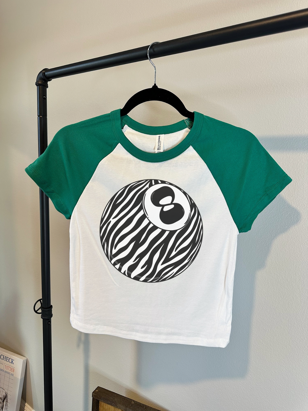 Zebra 8 Ball Baby Tee