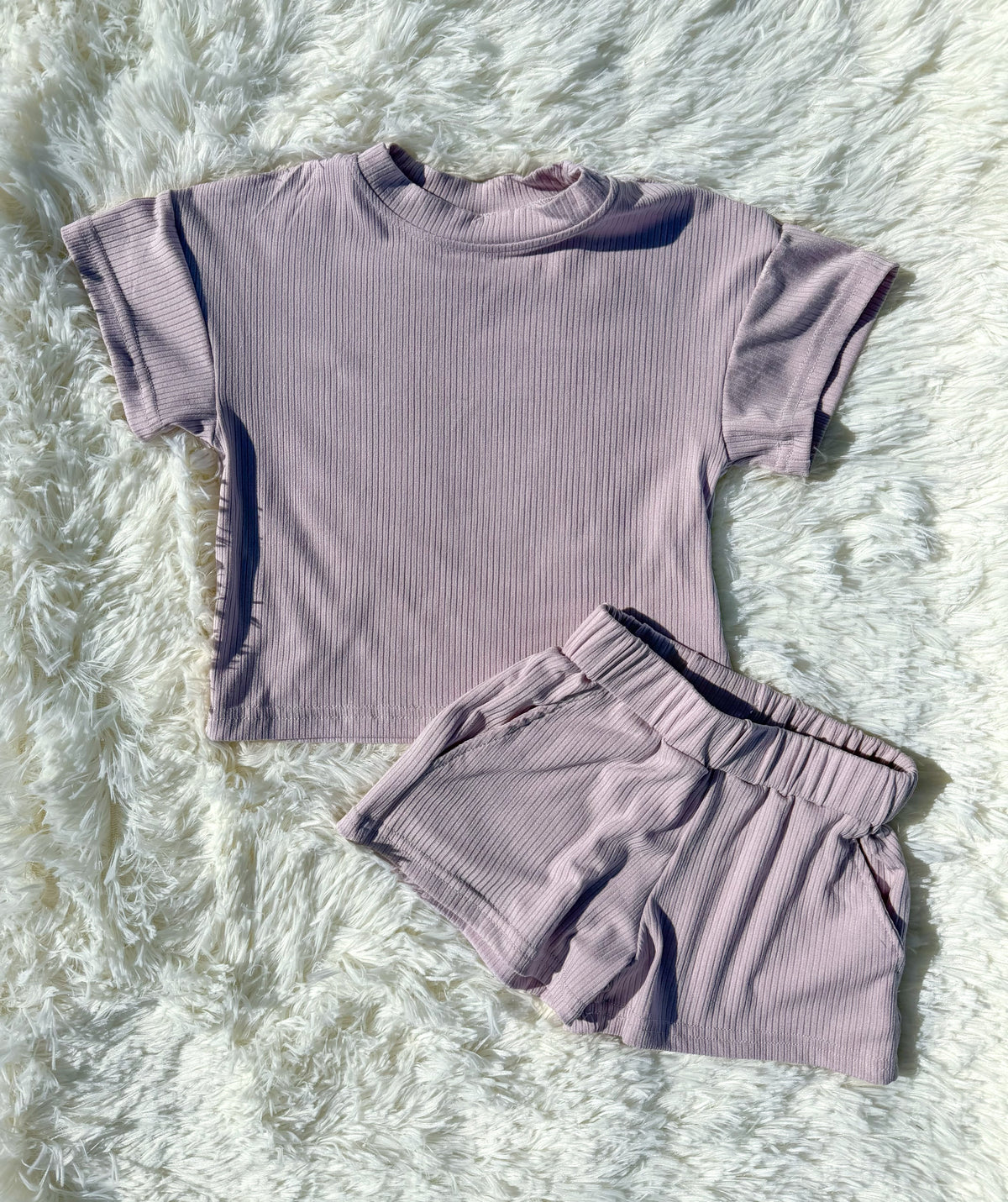 Kids lavender short set