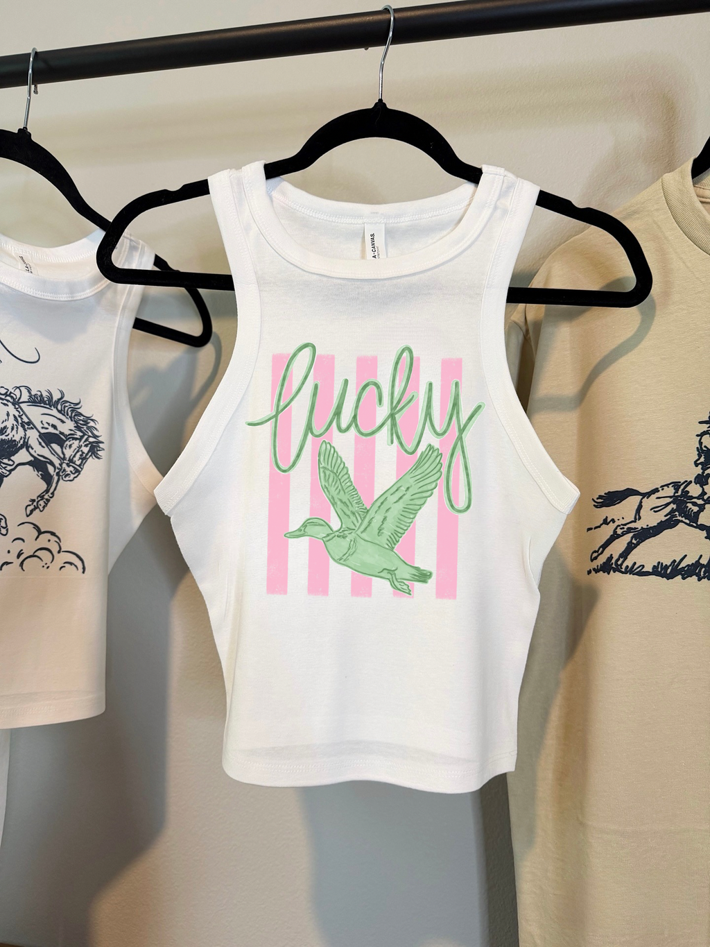 Lucky Duck Cropped Tank