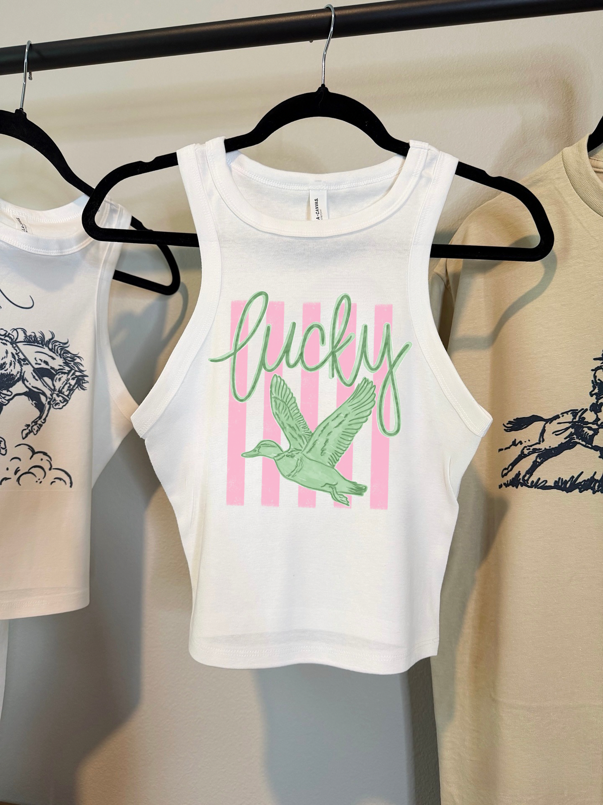 Lucky Duck Cropped Tank