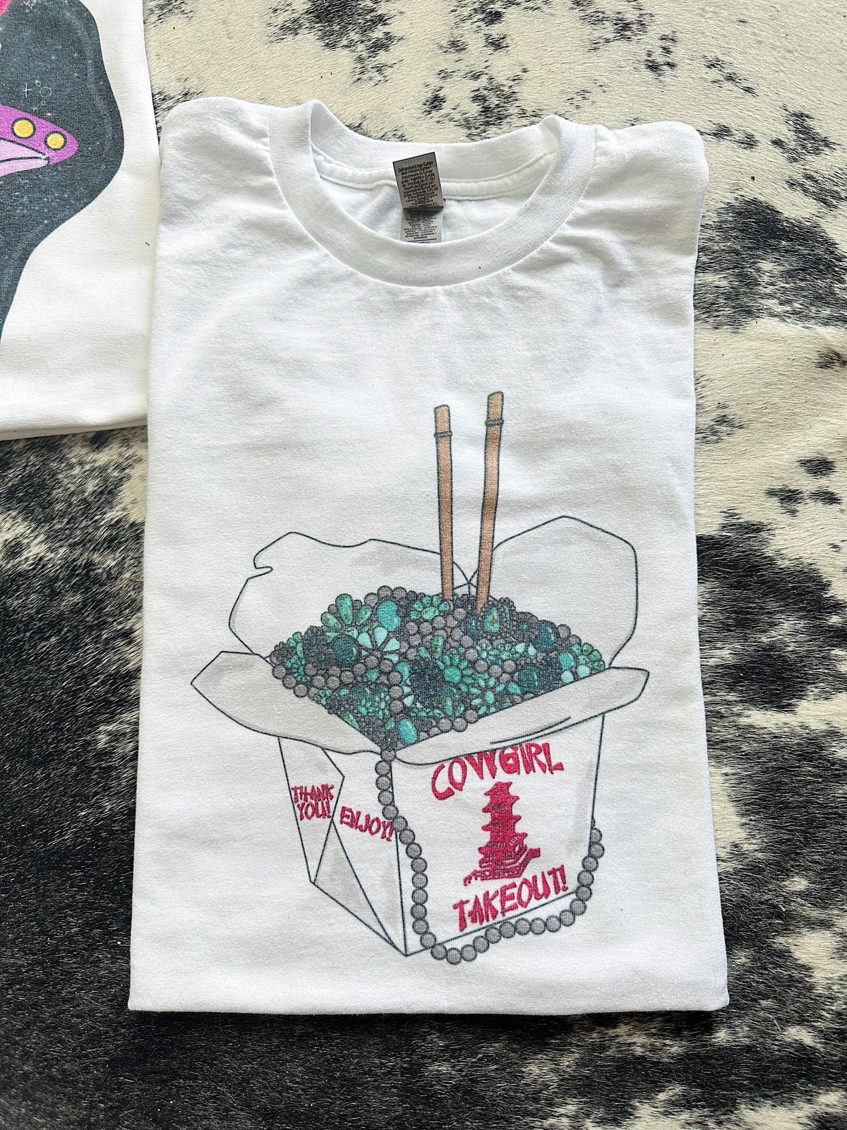 Cowgirl Takeout TEE or CREWNECK