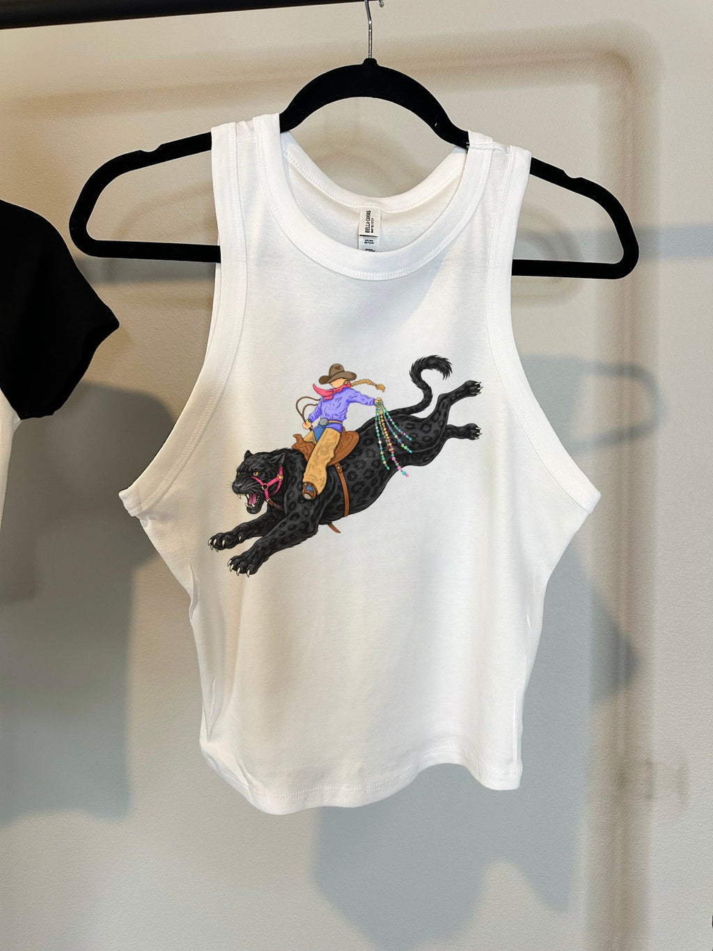 Panther Cowgirl Cropped Tank