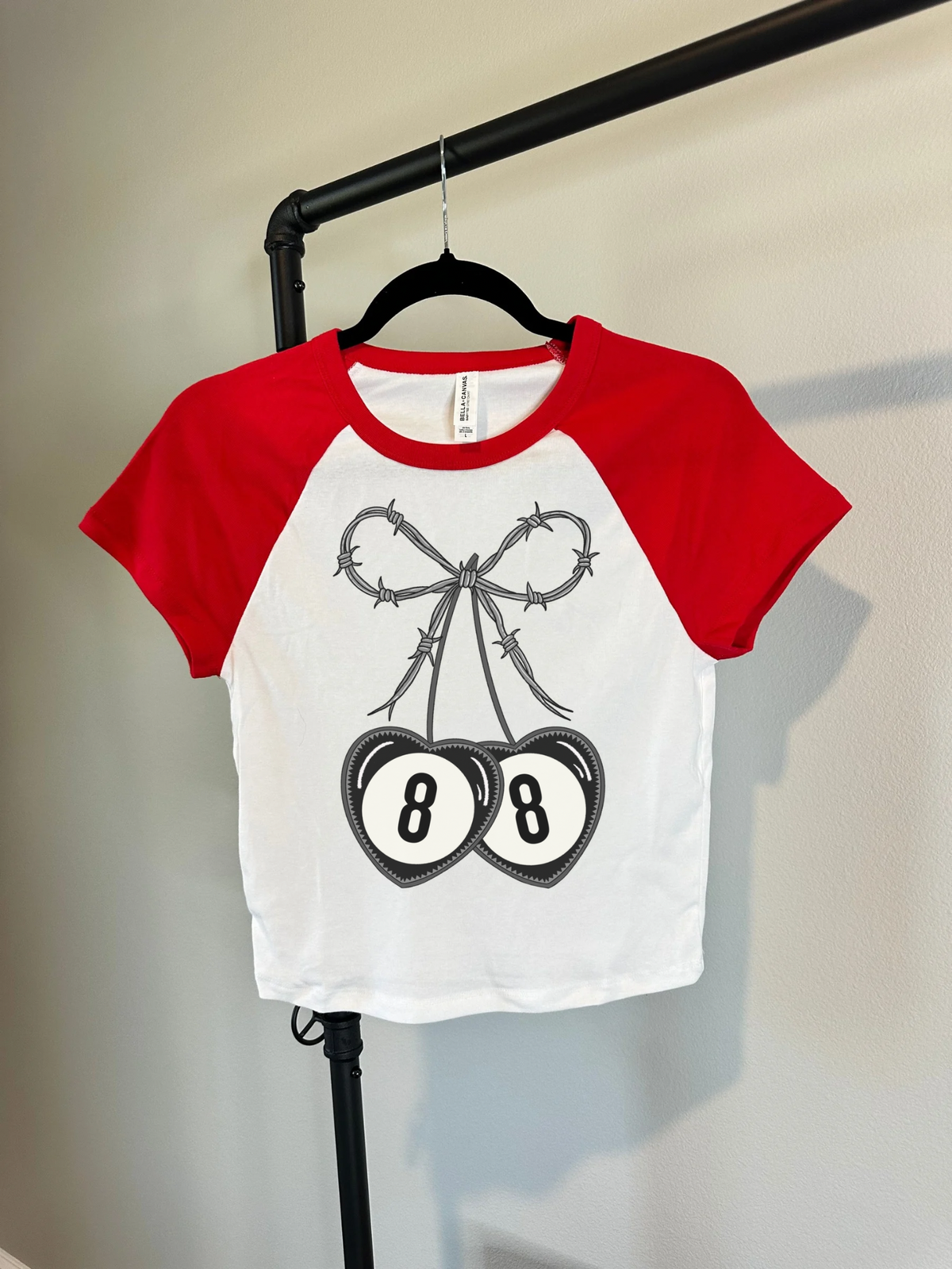 Barbed Wire Bow Baby Tee