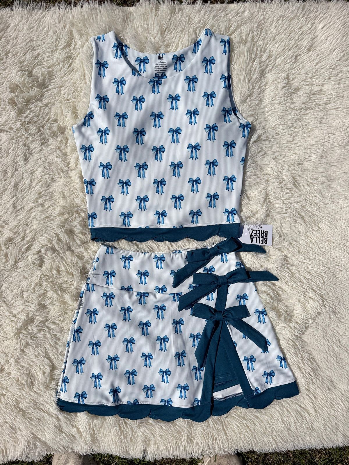 Mommy & Me Royal Ribbon Athletic Set