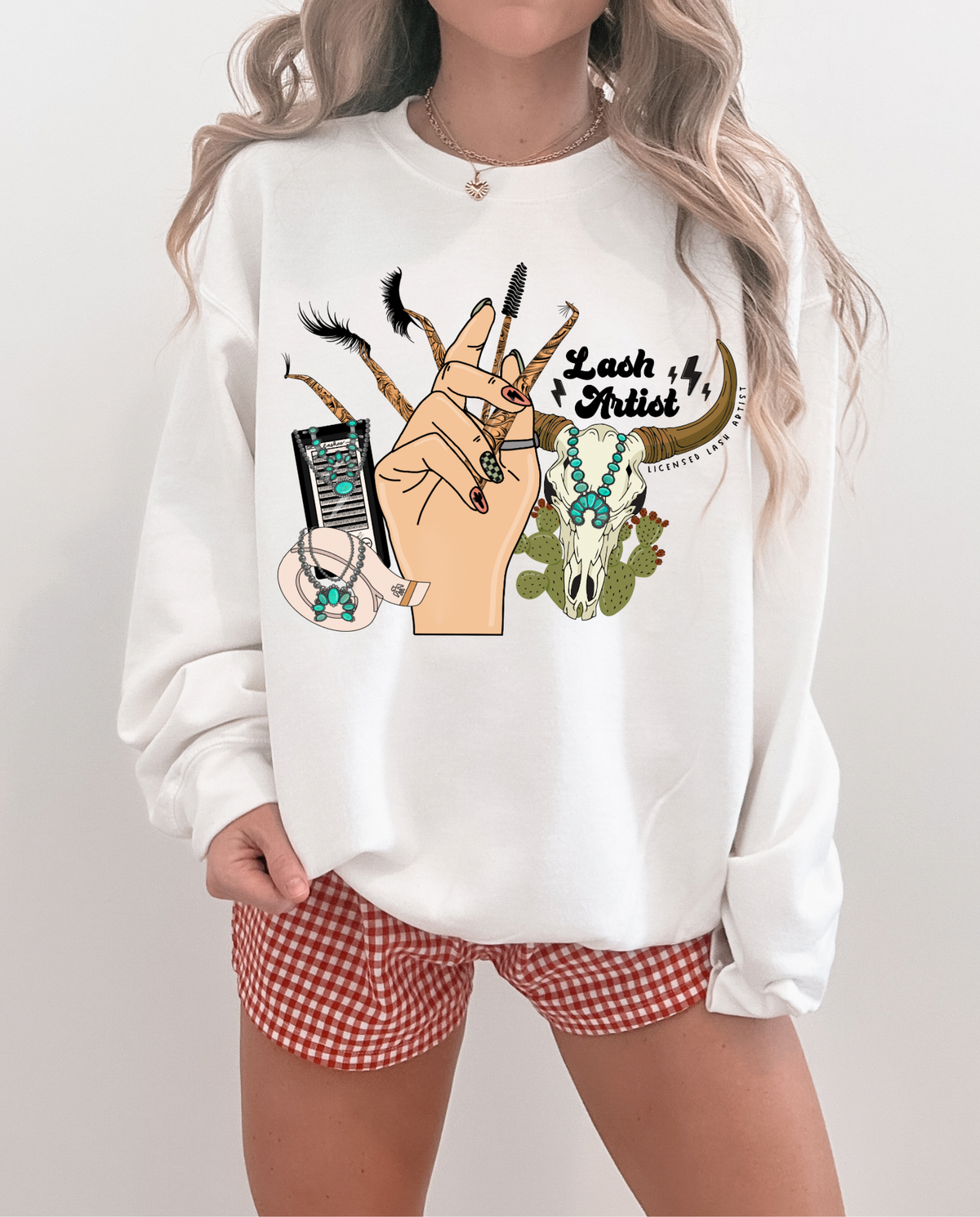 Western Lash Artist TEE, CREWNECK or QUARTER ZIP
