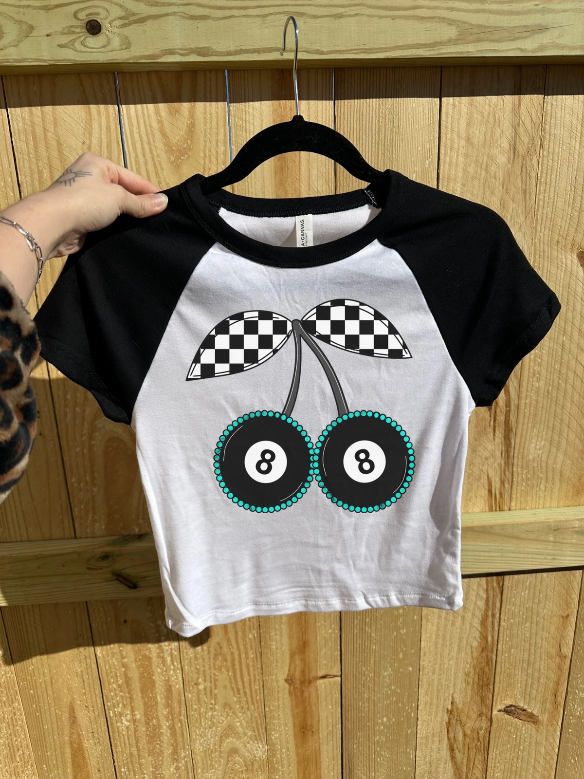 8 Ball Cherry Baby Tee