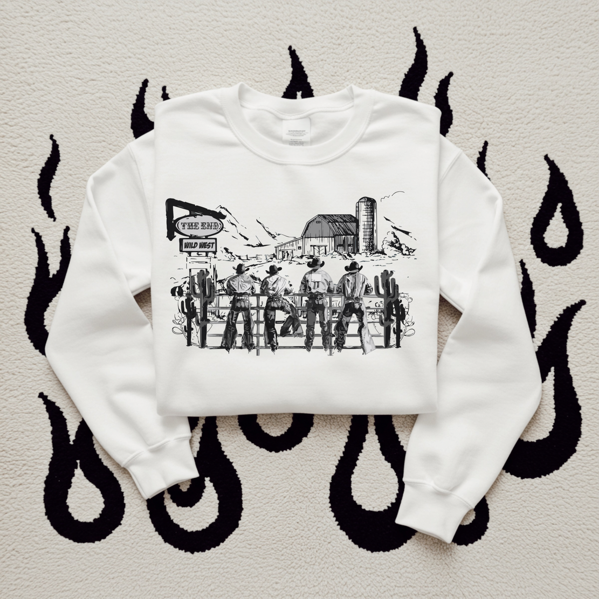 Cowboy Scene TEE or CREWNECK