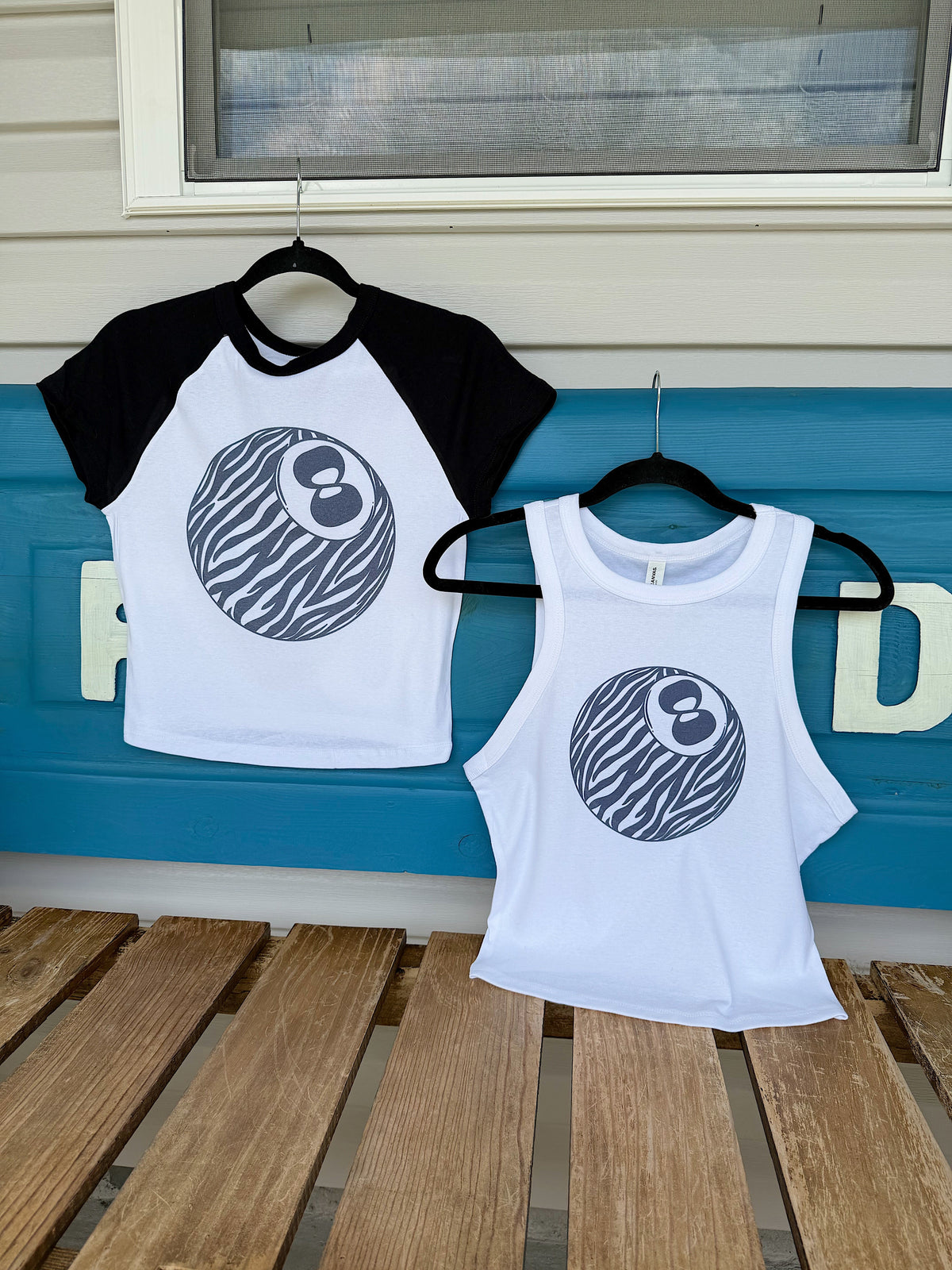 Zebra 8 Ball Baby Tee