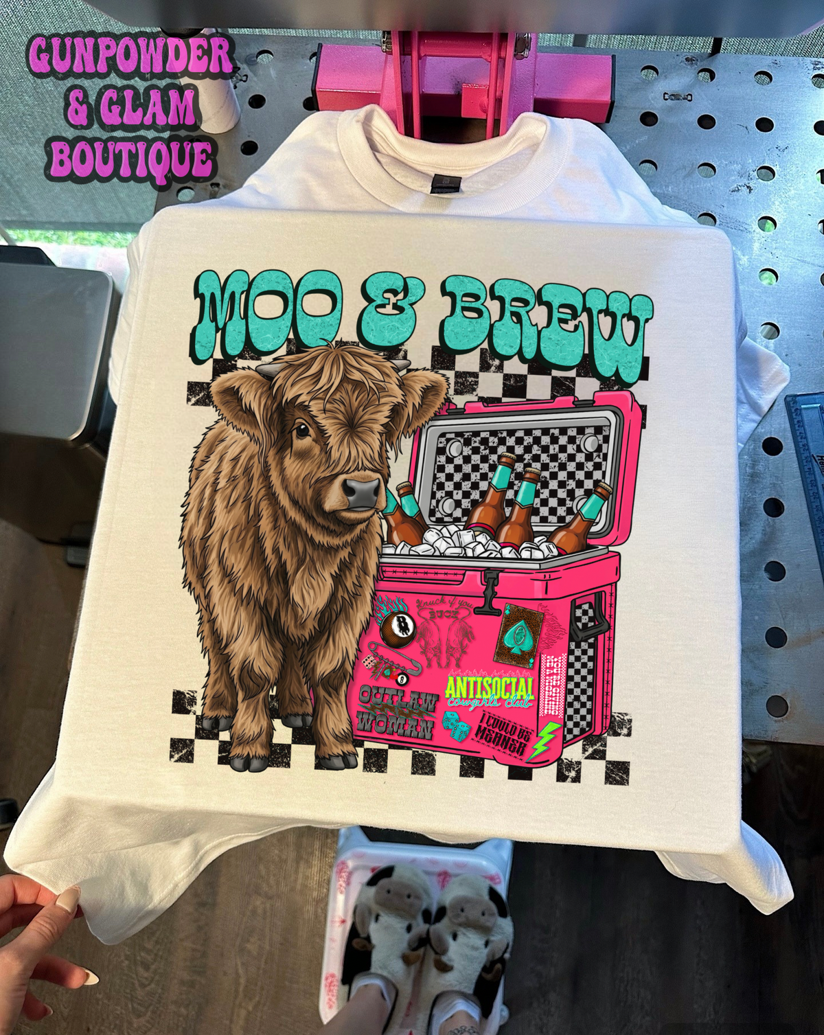 Moo & Brew Tee or Crewneck