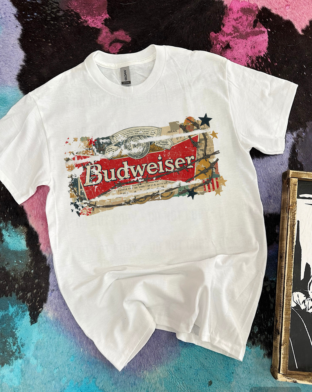 Barbed Wire Bud Tee or Crewneck
