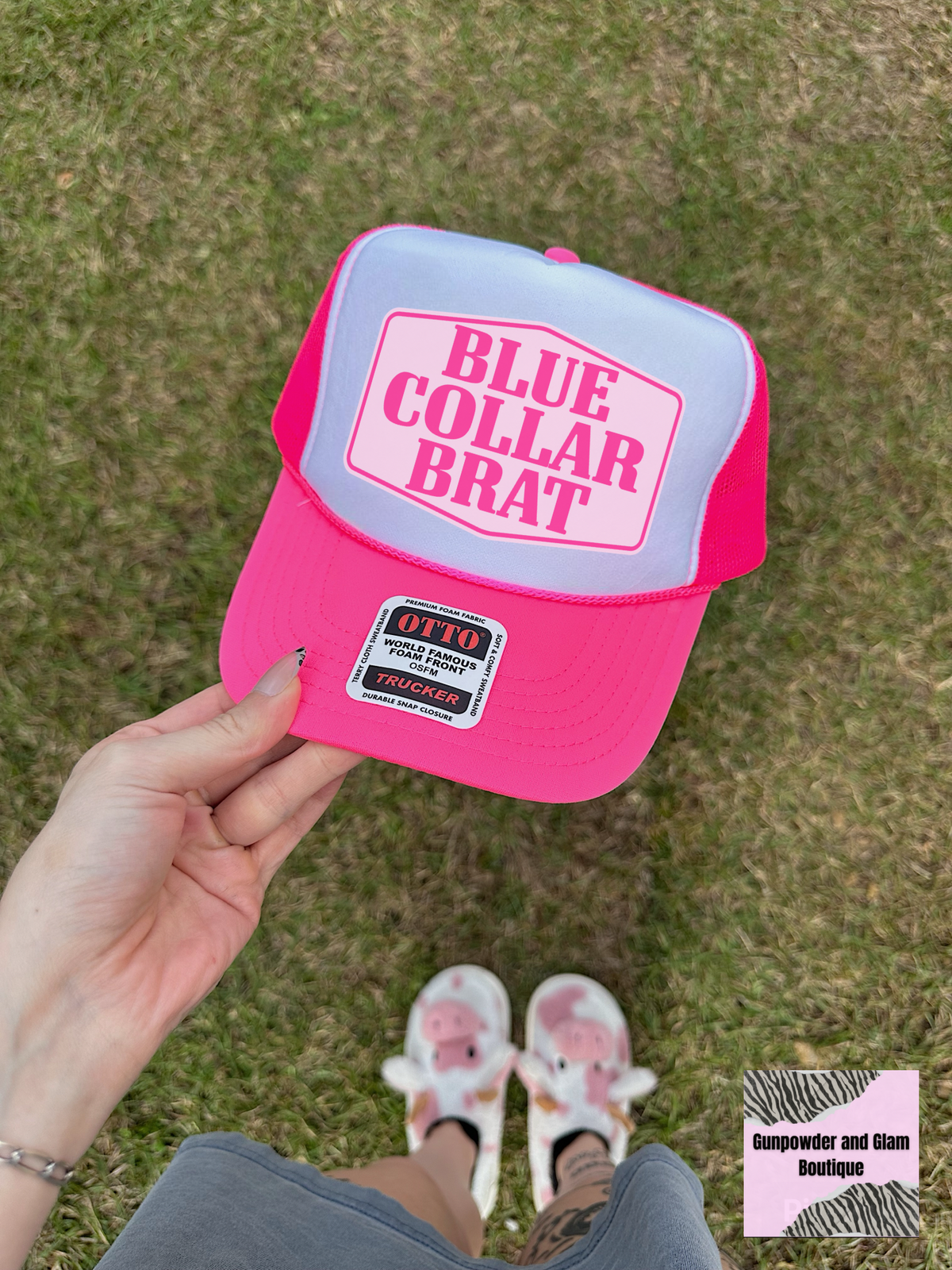 Blue Collar Brat Trucker Hat (Multiple Color Options)