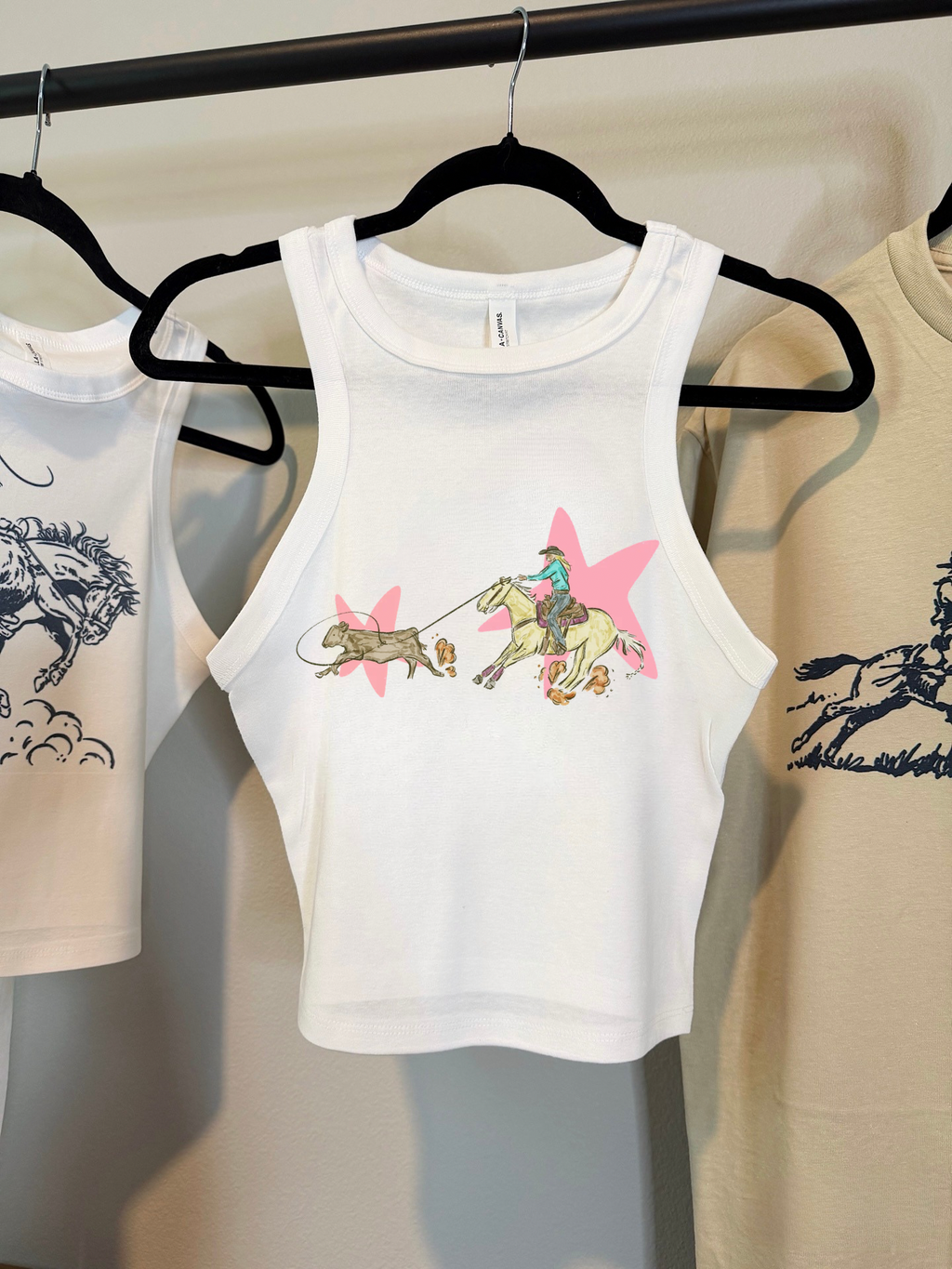 Cowgirl Roundup Cropped Tank
