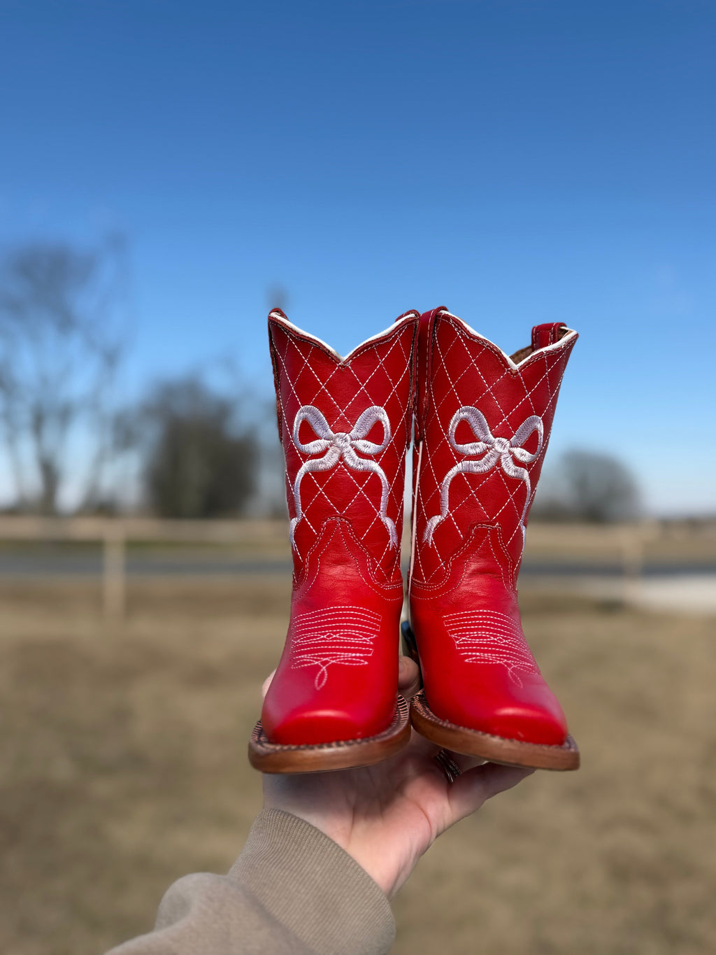 Red Bow Tanner Mark Boots