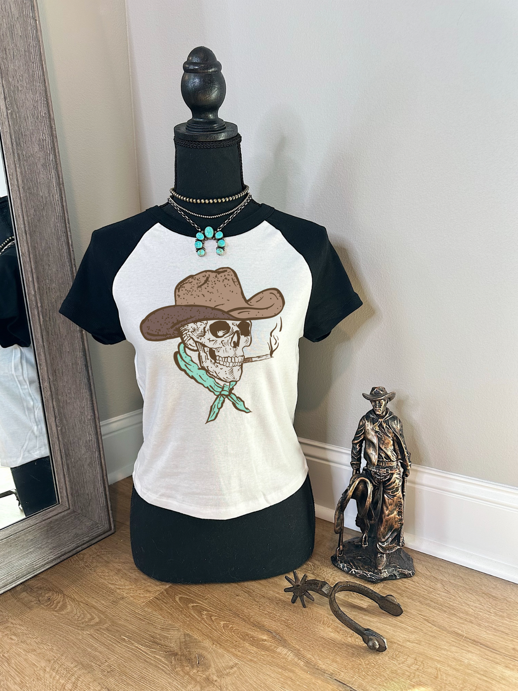 Cowboy Skelly Baby Tee