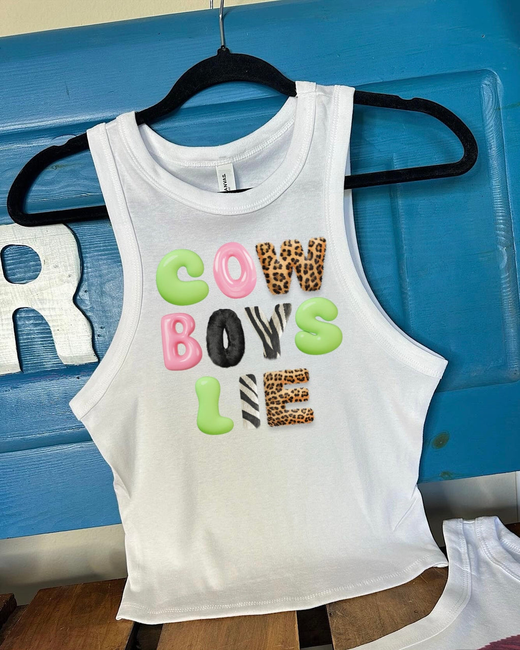 Cowboys Lie Cropped Tank
