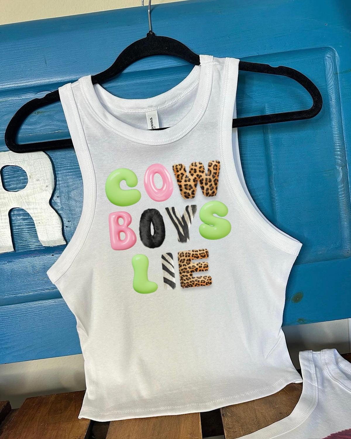 Cowboys Lie Cropped Tank