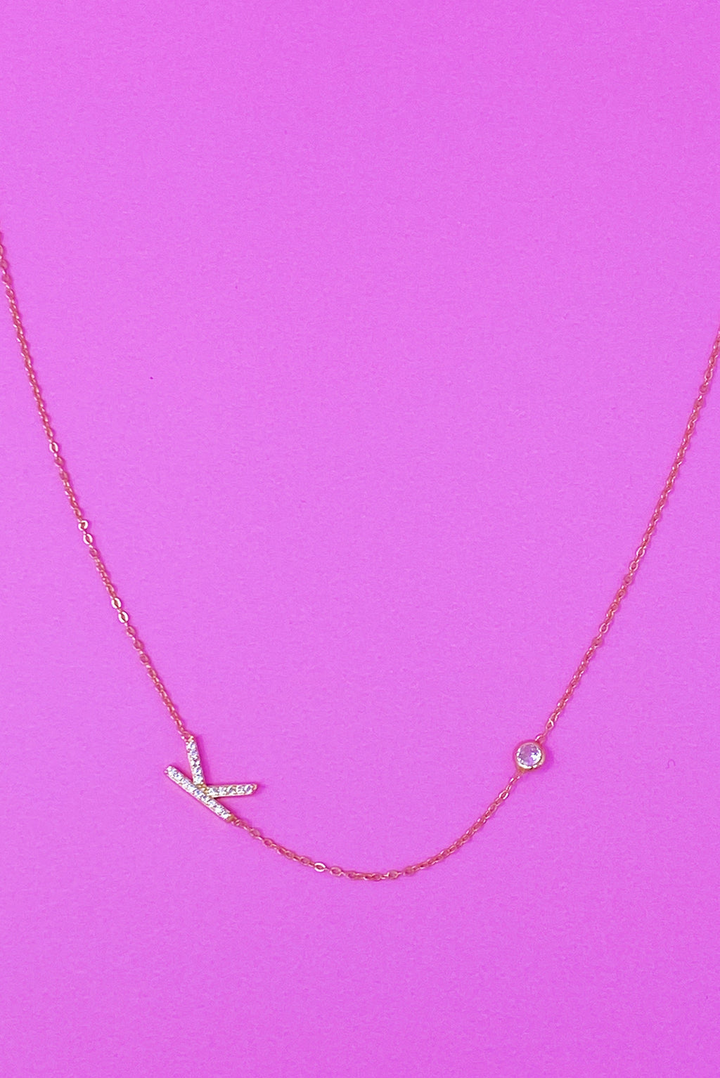 Finest Shine Initial Sterling Silver Necklace