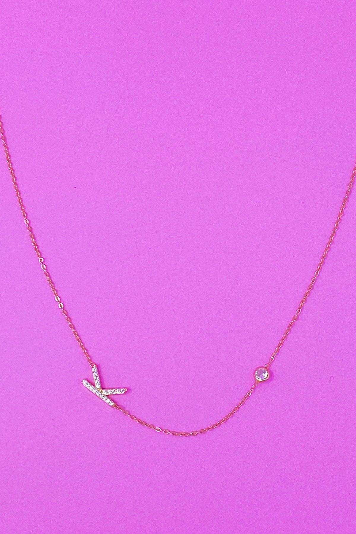 Finest Shine Initial Sterling Silver Necklace