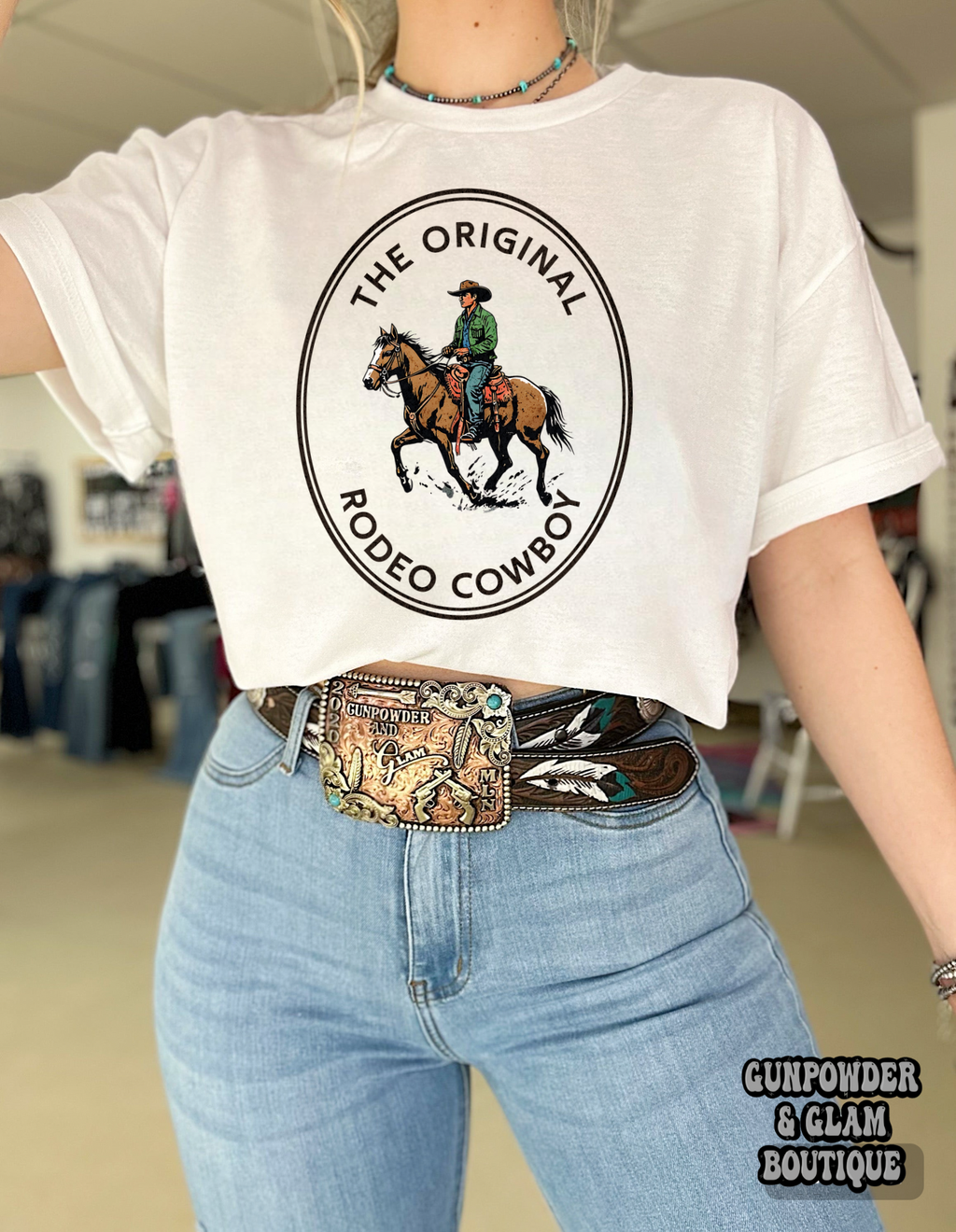 OG Rodeo Cowboy Tee or Crewneck