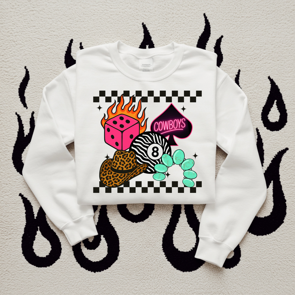 Cowboys Collage TEE or CREWNECK