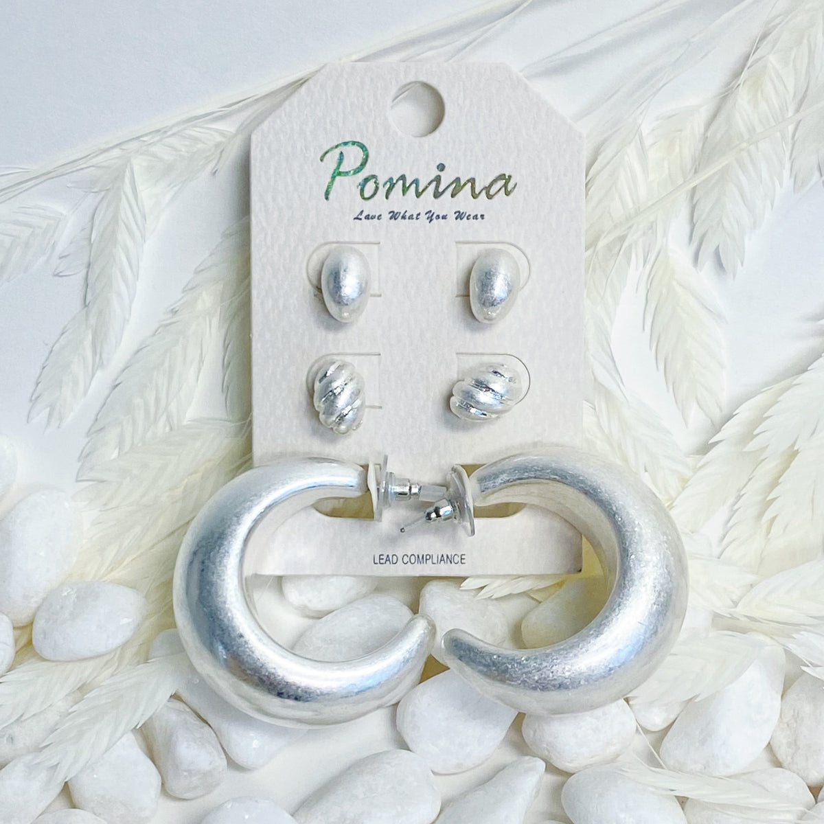 Set Of 3, Perfect Mix Hoop Earrings