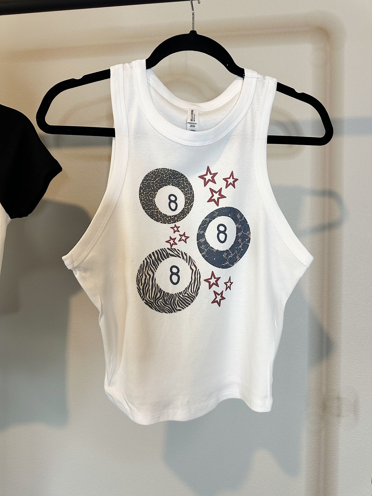 Animal Print 8 Ball Cropped Tank