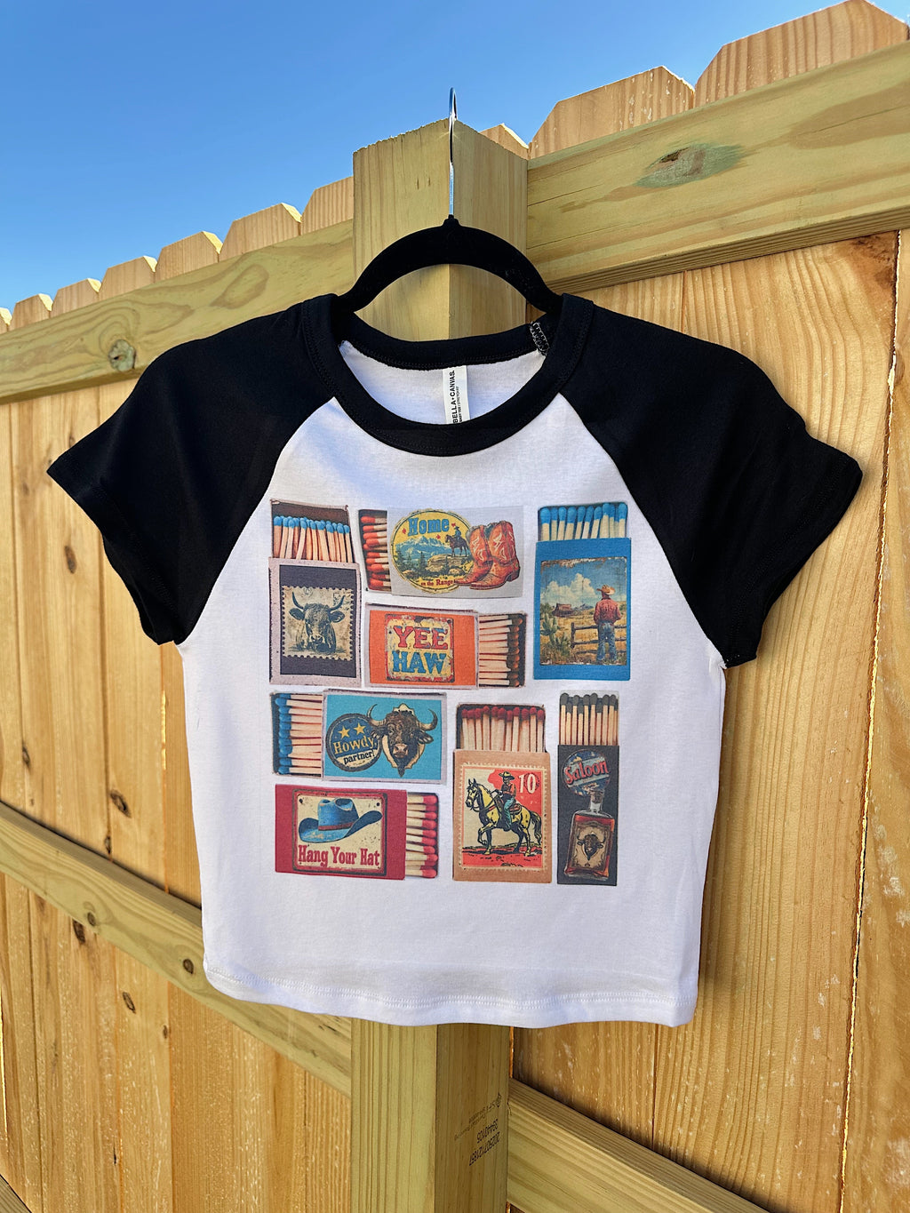 Vintage Western Matchbox Baby Tee