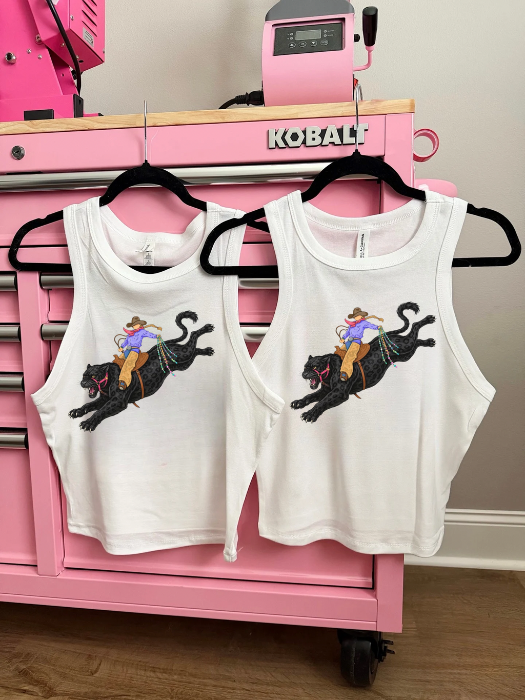 Panther Cowgirl Cropped Tank