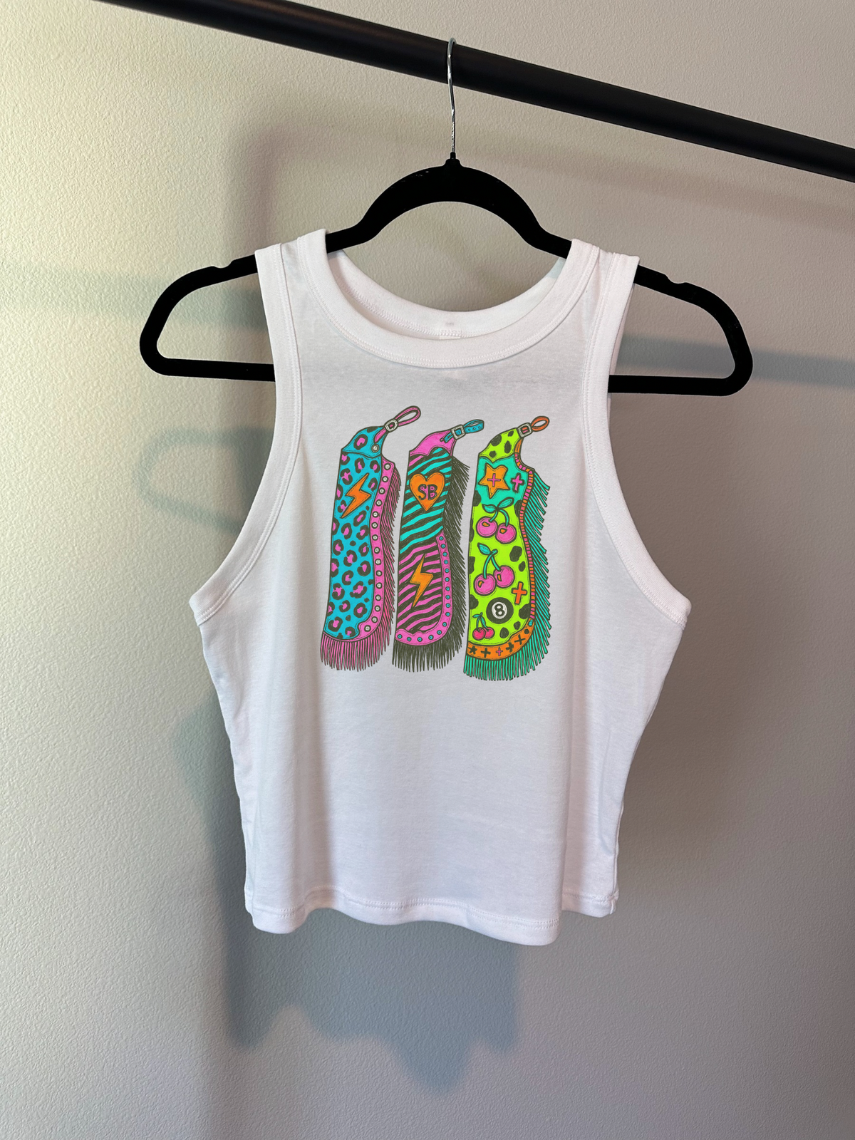 Cowgirl Chaps Cropped Tank