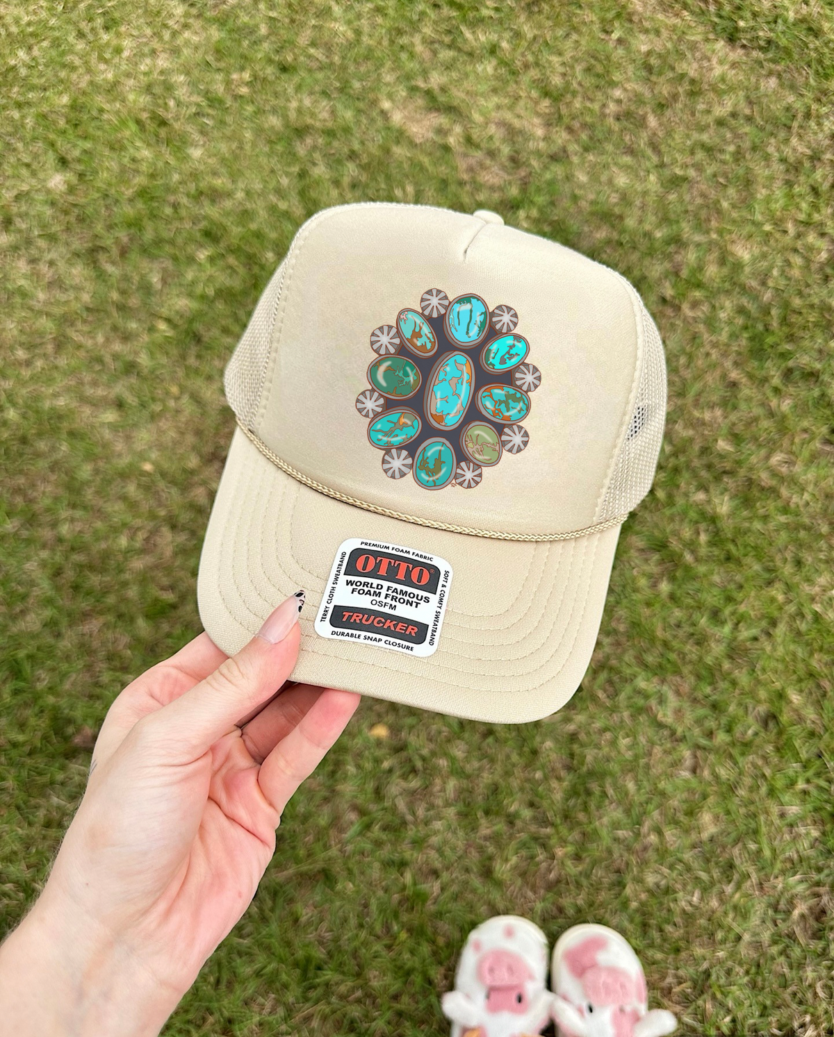 Turquoise Squash Trucker Hat (Multiple Color Options)