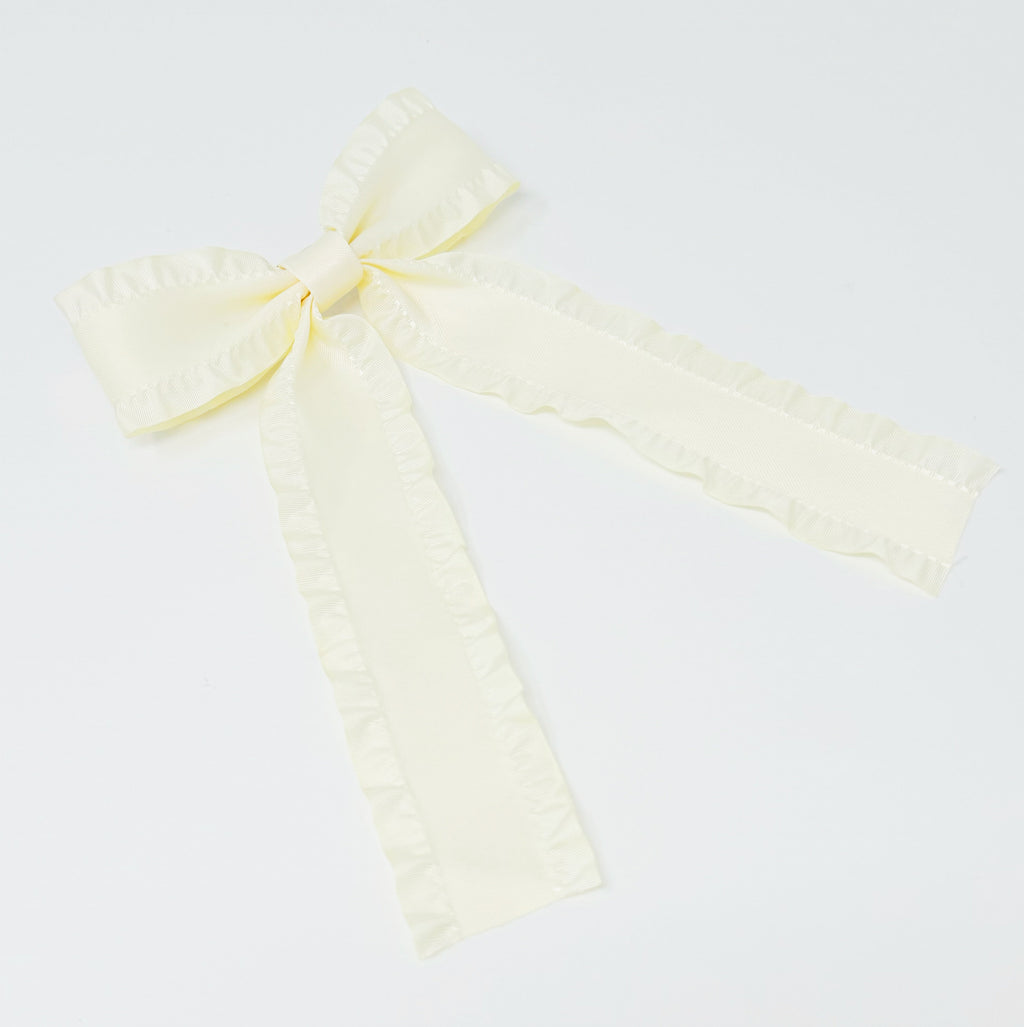 Love Game Frill Bow Hair Clip