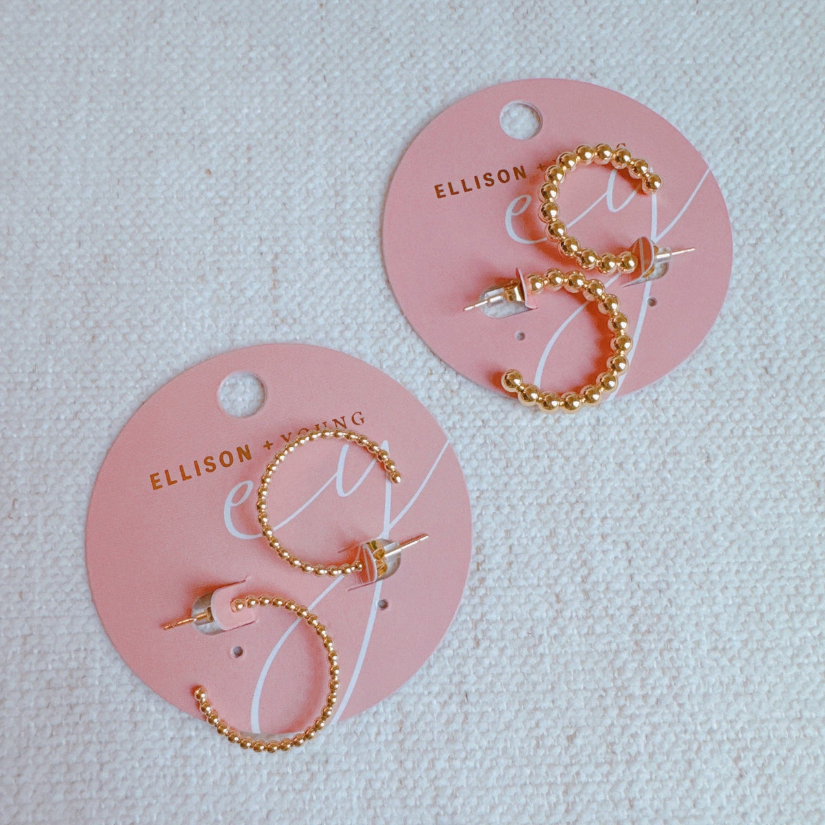 Golden Dot Everyday Hoop Earrings