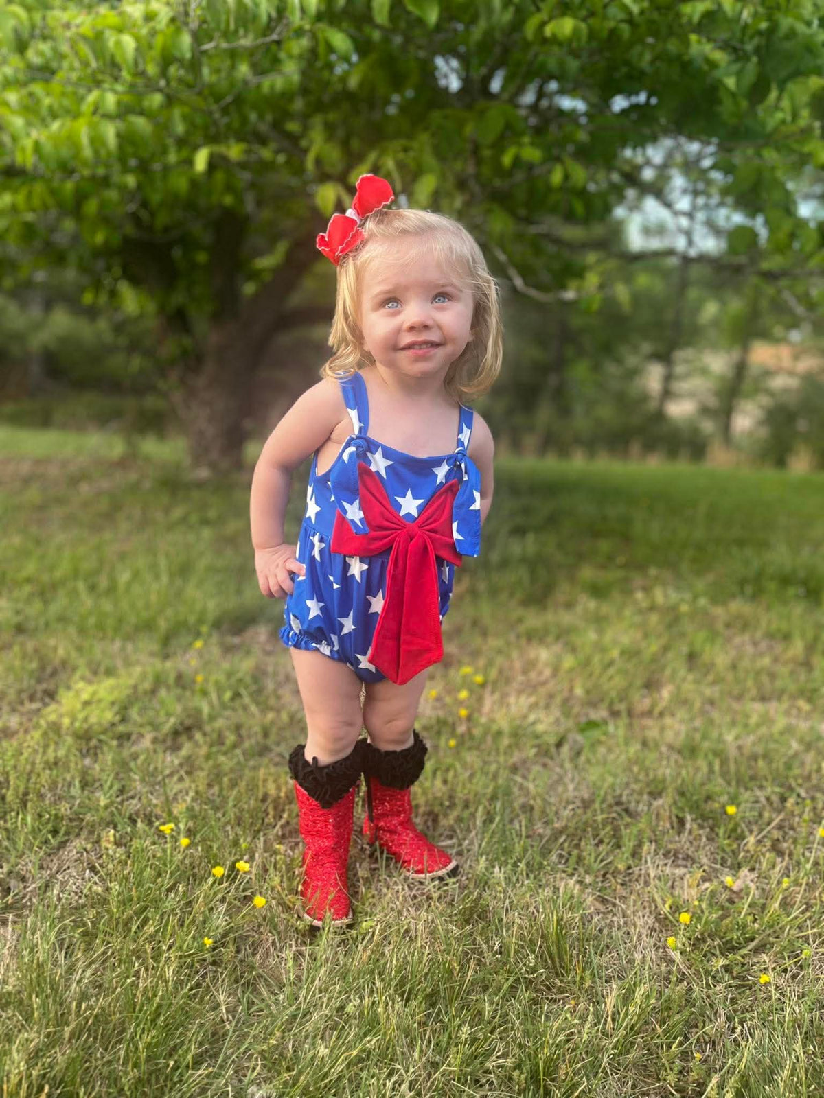 Patriotic Bow Bubble