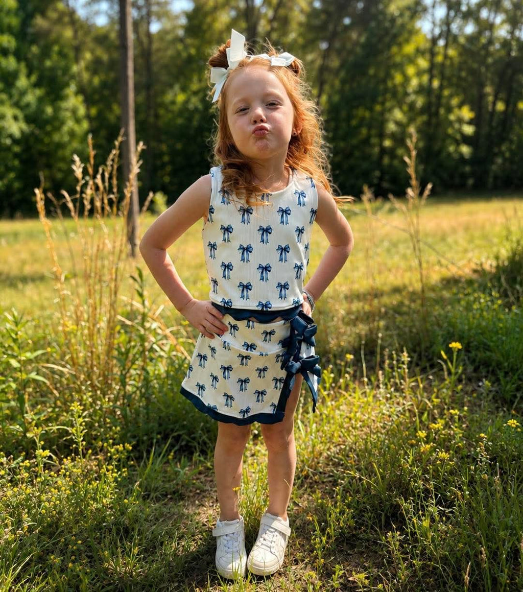 Mommy & Me Royal Ribbon Athletic Set