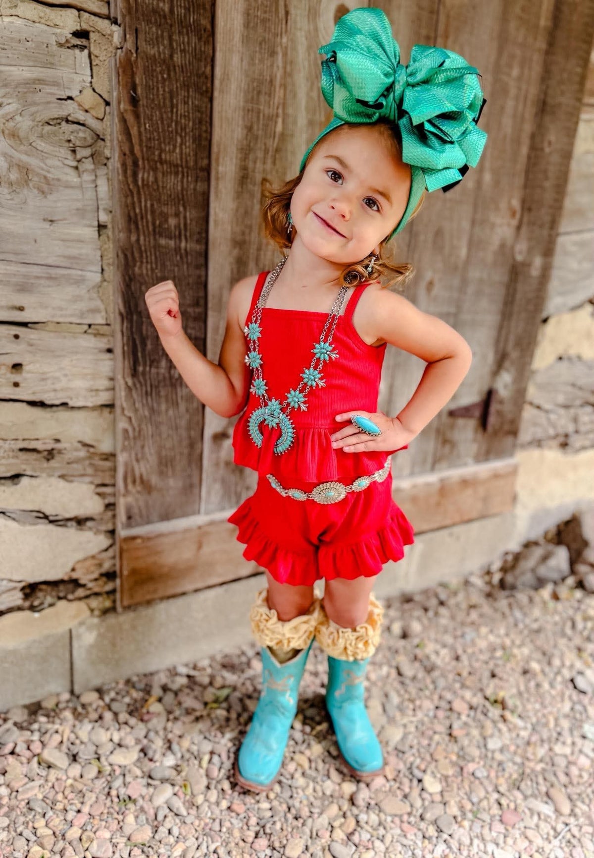 Red Ruffle Set