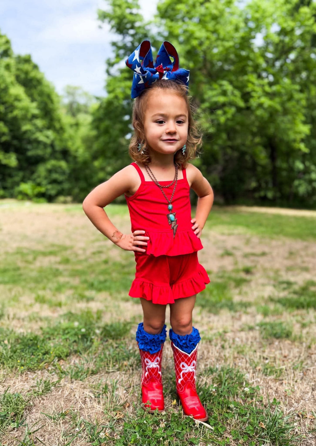 Red Ruffle Set