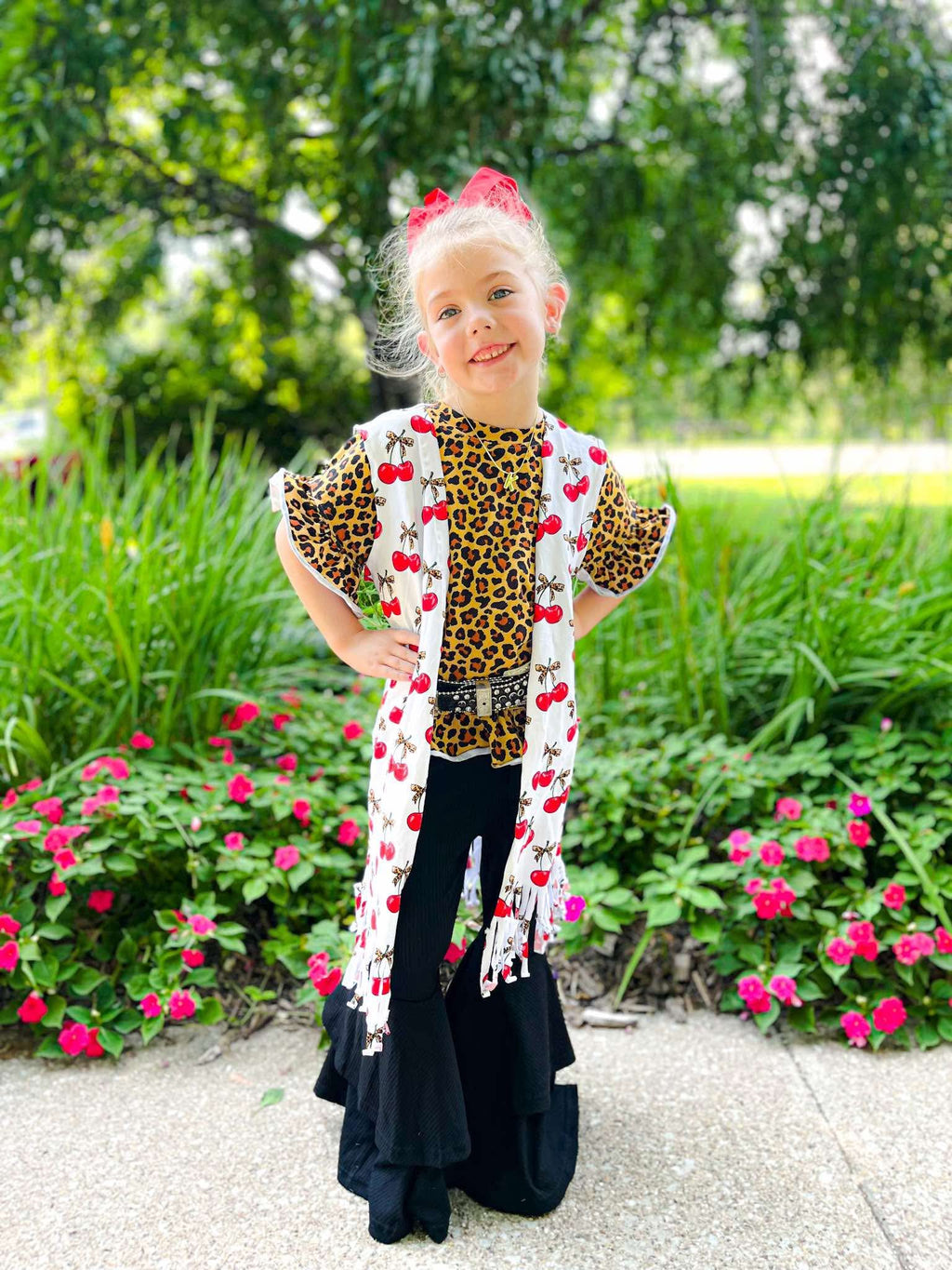 Cherry-licious Fringe Duster (FINAL SALE)