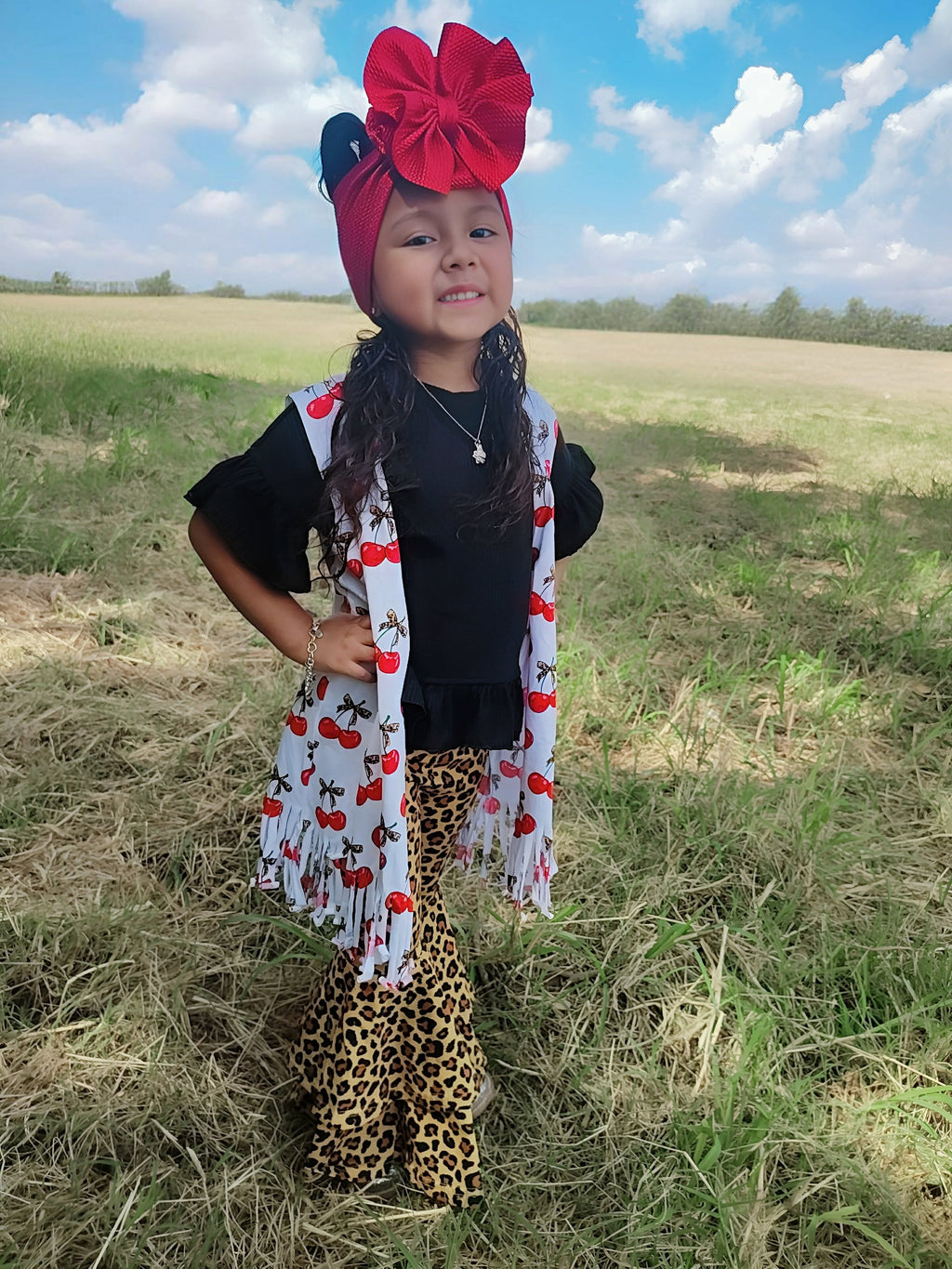 Cherry-licious Fringe Duster (FINAL SALE)